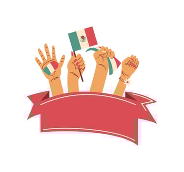 revolucion mexicana patriotism illustration isolated vector