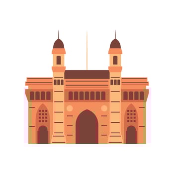 india building monument illustration isolated vector