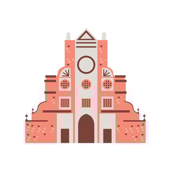 india palace monument illustration isolated vector