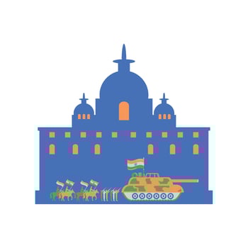 republic day india freedom illustration vector