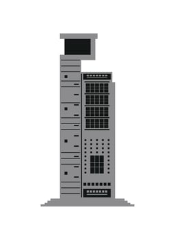 pakistan landmark tower mcb illustration vector