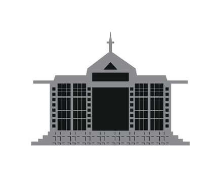pakistan landmark quaid e azam residency illustration vector