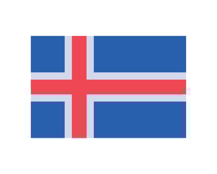 iceland flag symbol illustration isolated vector