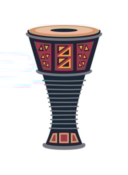 bata drum african illustration isolated vector