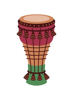 bata drum nigerian illustration isolated vector