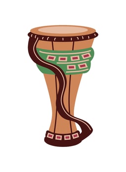 bata drum music instrument isolated vector