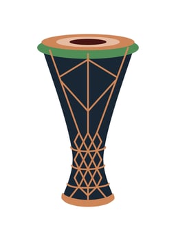 bata drum folk illustration isolated vector