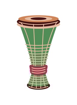 bata drum equipment illustration isolated vector