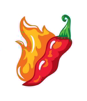 international hot and spicy food day illustration vector