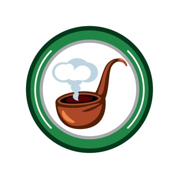 saint patricks day leprechaun pipe illustration vector