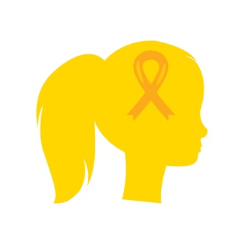childhood cancer day sickness illustration design vector