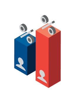 russia elections day campaign illustration design vector