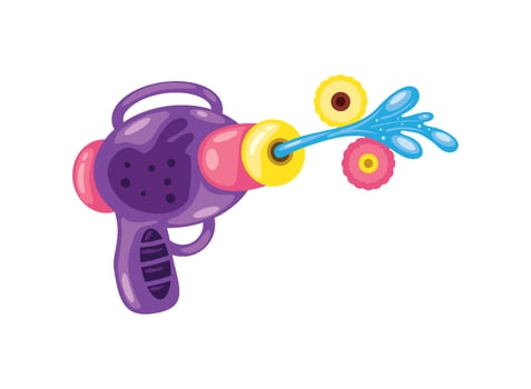 songkran water gun illustration vector