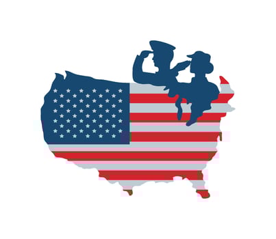memorial day in united states illustration vector