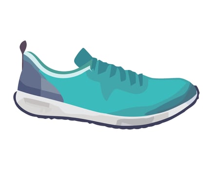 Modern sports shoe design icon isolated vector