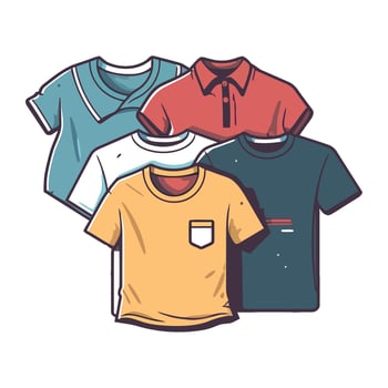 Modern fashion store shirts icon isolated vector