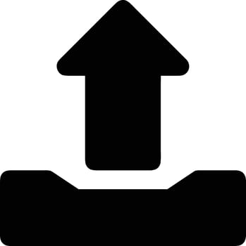Upload icon symbol image vector