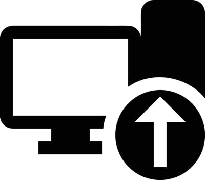 Upload icon symbol image vector