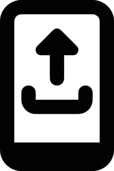 Upload icon symbol image vector