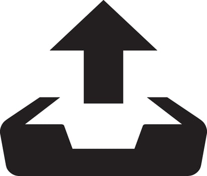 Upload icon symbol image vector