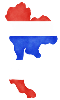 Thailand map and flag png
