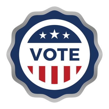Vote badge - Election Day Badge - USA Elections Badge Icon vector