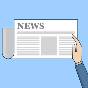 Online news concept, Bulletin and information, Business and market news, digital publication, press release, news publication, Blogging Concept, Financial report illustration. flat . vector