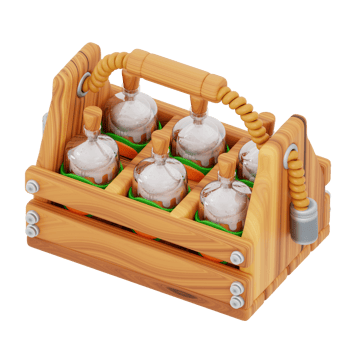 3d illustration Beer box png