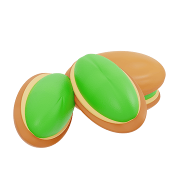 3d illustration pistachio png