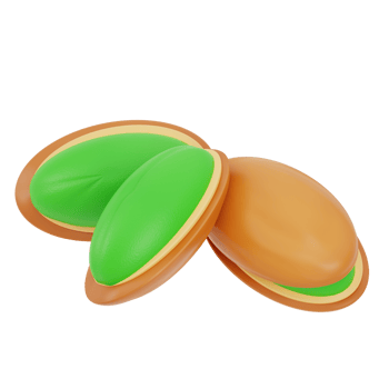 3d illustration pistachio png