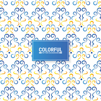 Colorful abstract geometric pattern design vector