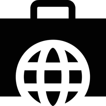 Bag icon symbol image vector