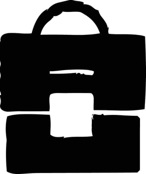 Bag icon symbol image vector