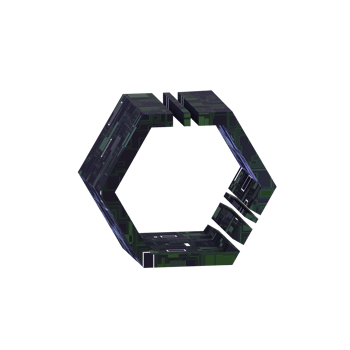 3d Cyber Electronic Circuit Element png