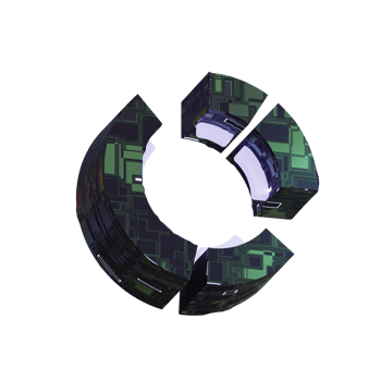 3d Cyber Electronic Circuit Element png
