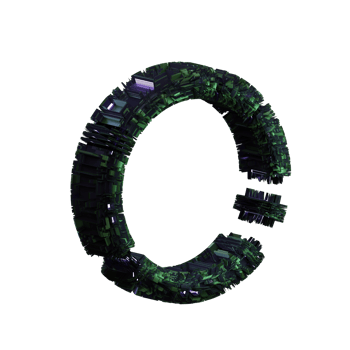 3d Cyber Electronic Circuit Element png