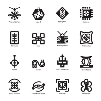 Trendy solid icon of dwennimmen symbol vector