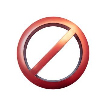 Ban Symbol Symbol isolated on transparent background png