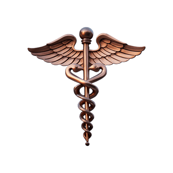 Caduceus Symbol isolated on transparent background png