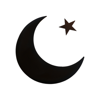 Crescent Moon Icon Symbol isolated on transparent background png