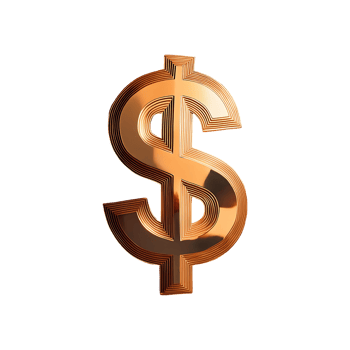 Dollar Currency Icon Symbol isolated on transparent background png