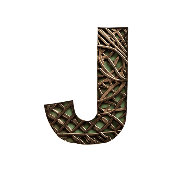English Letter J Symbol isolated on transparent background png
