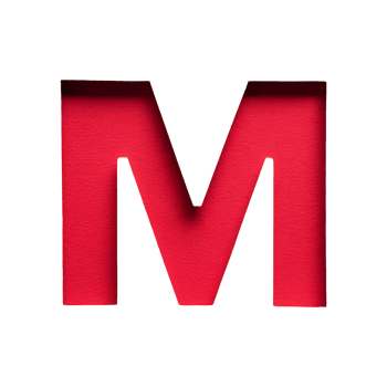 English Letter M Symbol isolated on transparent background png
