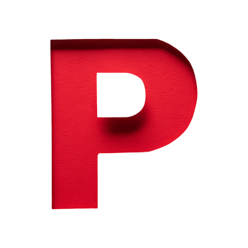 English Letter P Symbol isolated on transparent background png