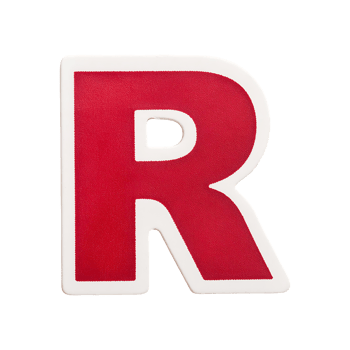 English Letter R Symbol isolated on transparent background png