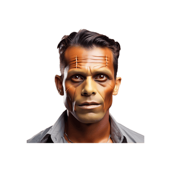 Frankenstein Monster Halloween Icon Symbol isolated on transparent background png
