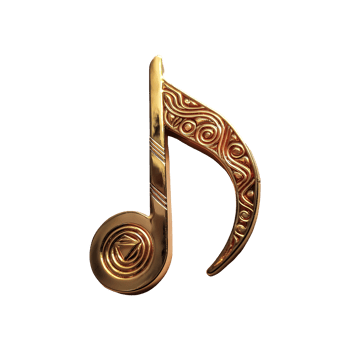 Netural Note Symbol isolated on transparent background png