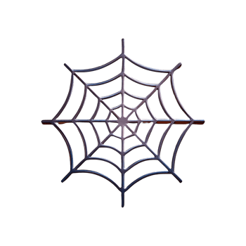 Halloween Horror Festival Spider Web Icon Symbol isolated on transparent background png