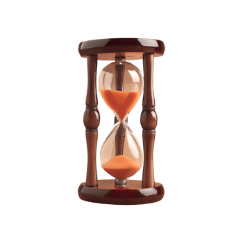 Hourglass Icon Symbol isolated on transparent background png