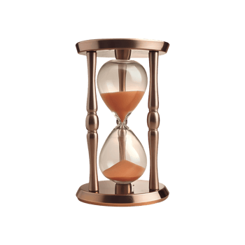 Hourglass Icon Symbol isolated on transparent background png